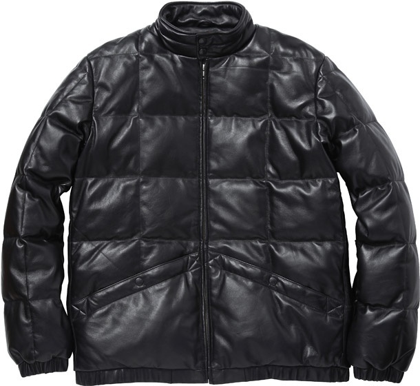 Leather Down Jacket
